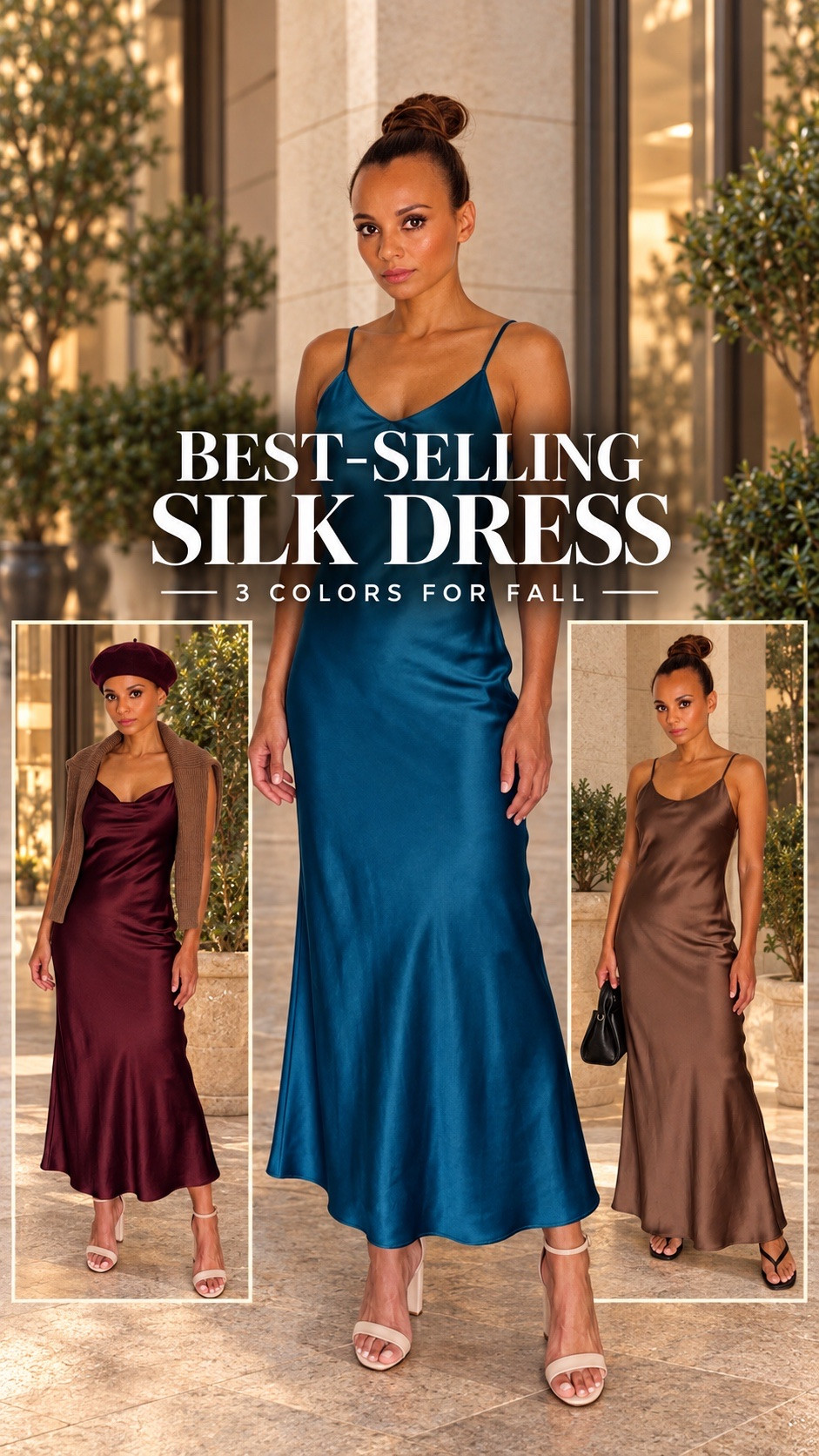 The best-selling 100% washable silk maxi dress in three gorgeous fall colors. Elegant, effortless, and easy to style for weddings, date nights, holidays, or any special occasion. Which color would you choose—burgundy, teal, or chocolate brown?

#LTKStyleTip #Quince #SilkDress #FallStyle #FallDresses #WeddingGuestDress #DateNightStyle #AffordableLuxury #MaxiDress

#LTKootd