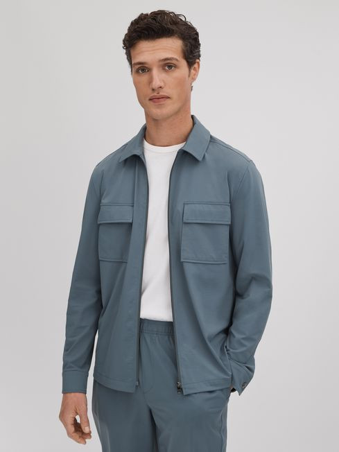 Technical Zip-Through Jacket | Reiss UK