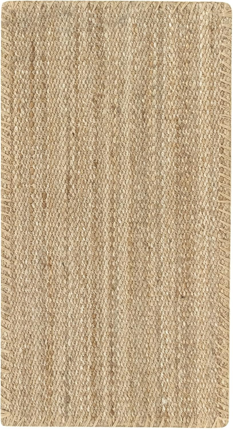 HAMID - Rug Jute Granada Natural Colour, Jute Rug, Area Rug 100% Jute Fibre, Handmade, Braided Ru... | Amazon (UK)