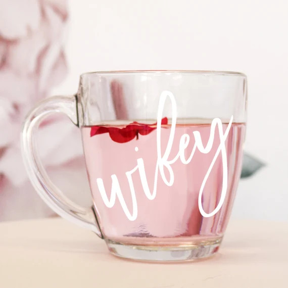 Wifey Mug Wifey Coffee Mugs Bride Mug Bridal Shower Gift Idea for Bride to Be Honeymoon Wedding G... | Etsy (US)