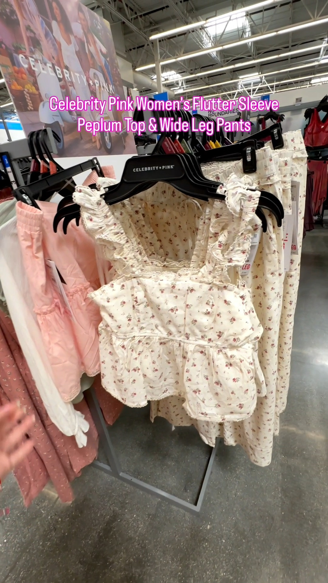 @walmart Celebrity Pink Women's Flutter Sleeve Peplum Top and wide leg pants

#LTKMidsize #LTKPlusSize #LTKPetite