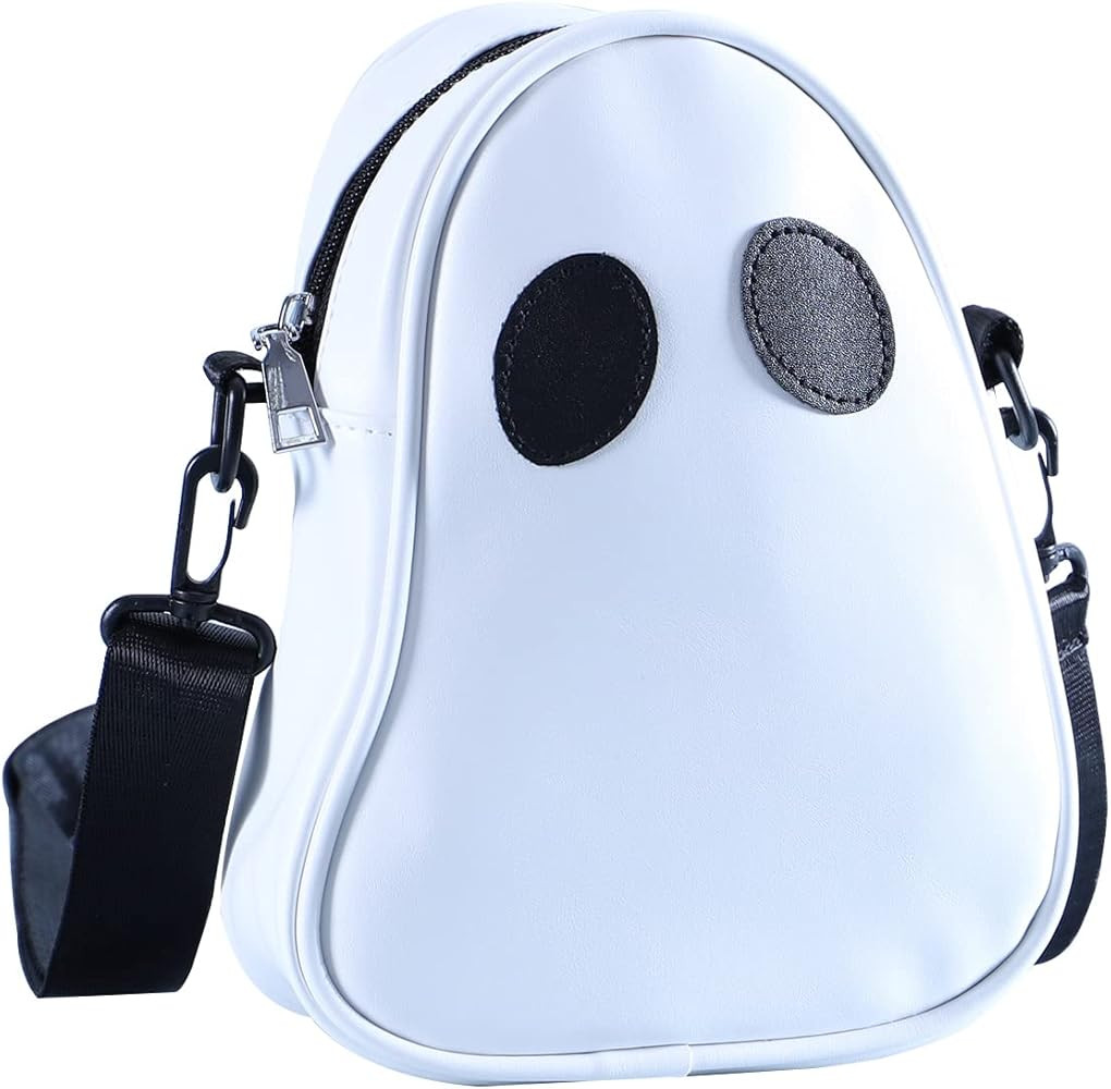 PU Leather Funny Ghost Bag, Splicing Color-blocking Cute Devil Messenger Bag，Adjustable Mobile ... | Amazon (US)