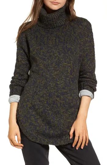 Women's Treasure & bond Turtleneck Sweater, Size Large - Blue | Nordstrom