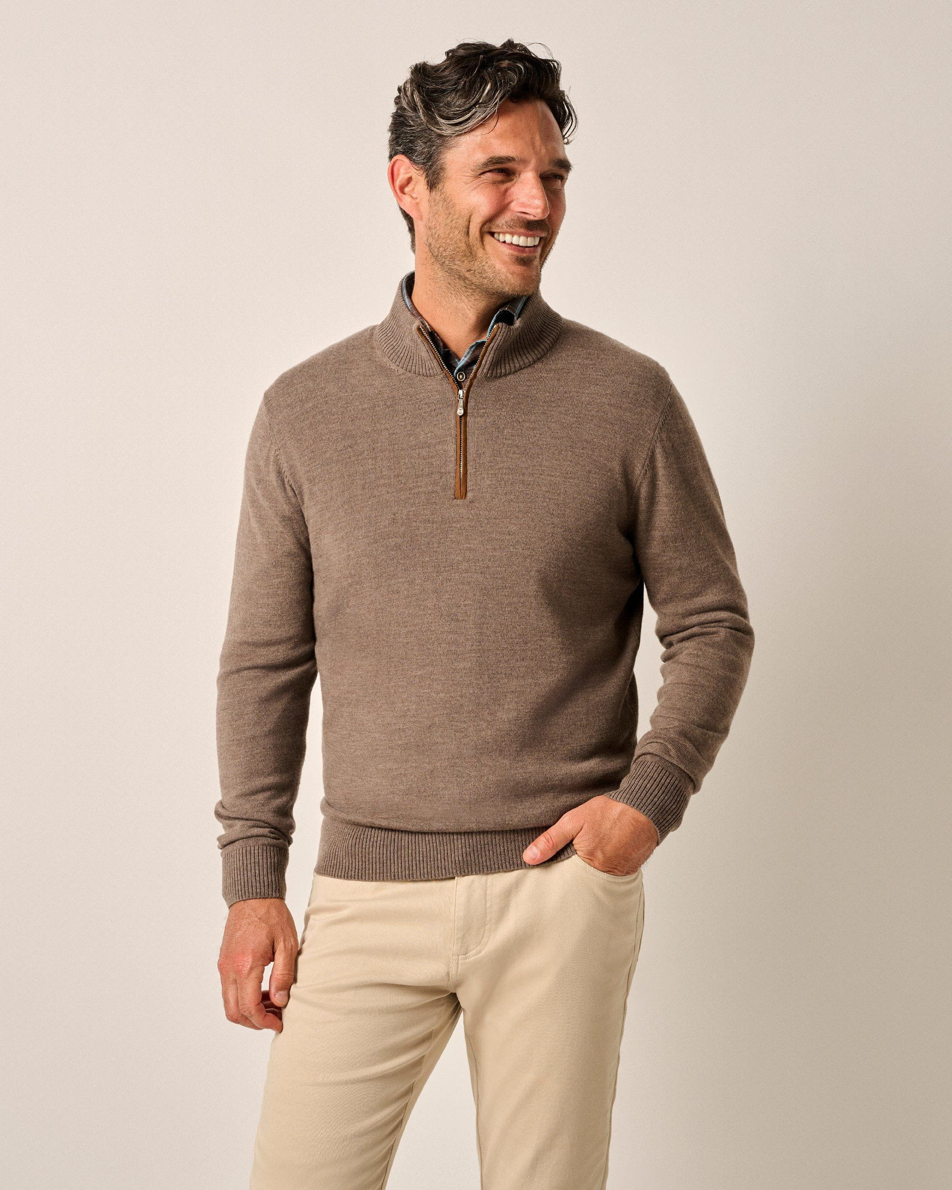 Raynor Merino 1/4 Zip Sweater | johnnie O