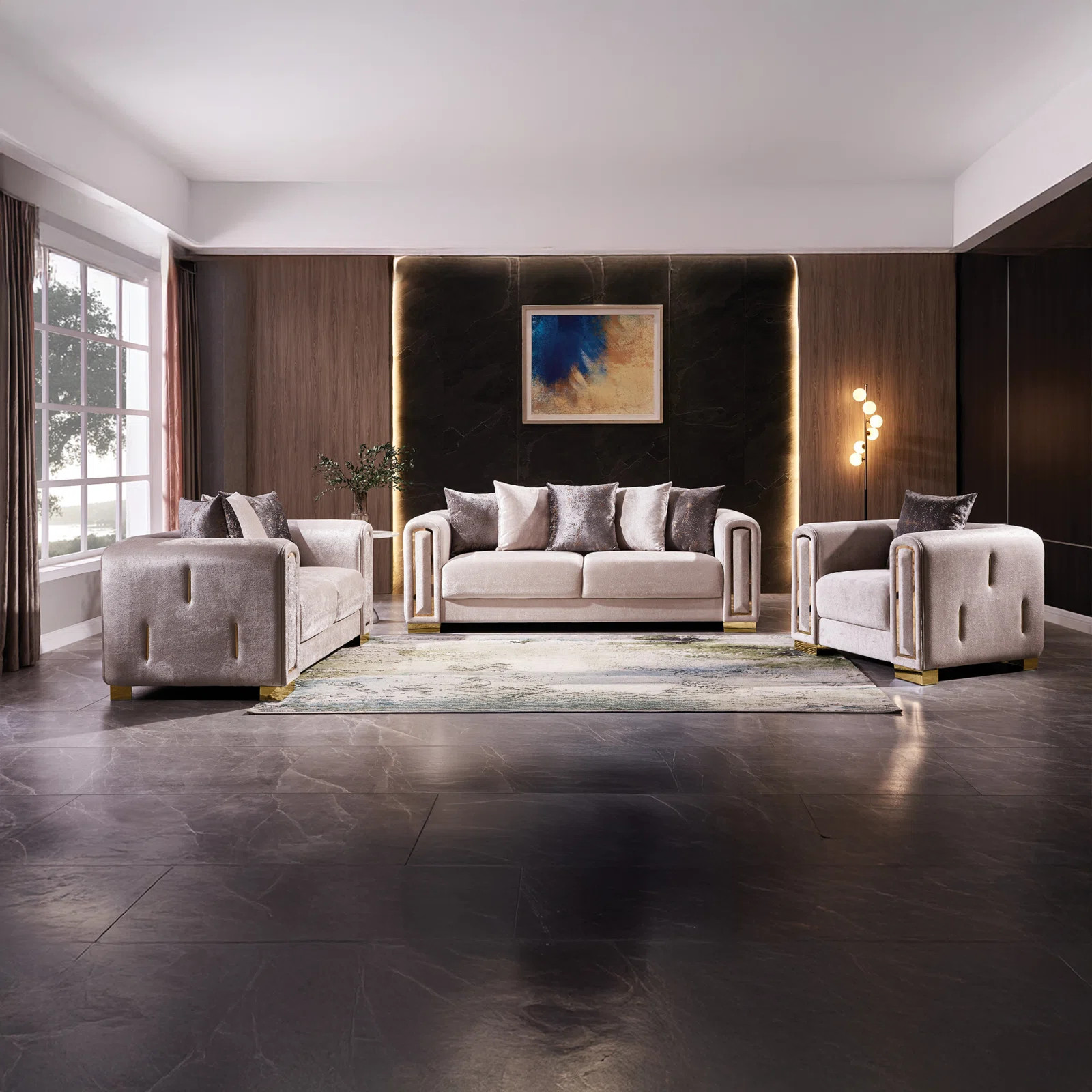 Foehr 3 - Piece Velvet Living Room Set | Wayfair North America