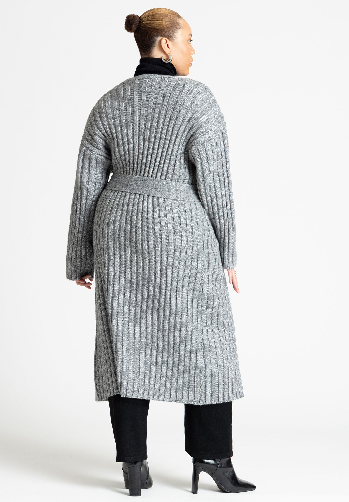 Long Belted Cardigan | Eloquii