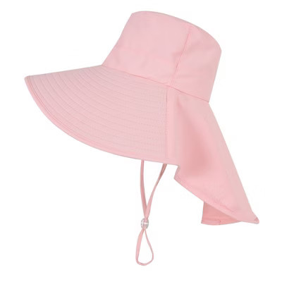 Anna-Kaci Women Ponytail Sun Hat Wide Brim Sun Hat with Flap Packable Adjustable Summer Beach Hat - Pink | Target