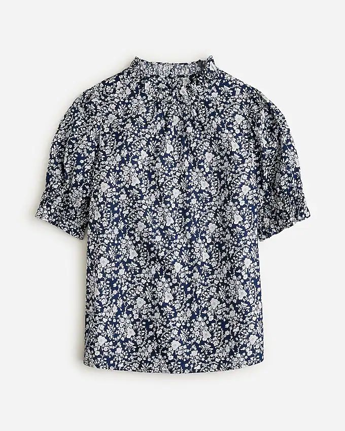 Smocked puff-sleeve top in Liberty® Summer Blooms fabric | J.Crew US