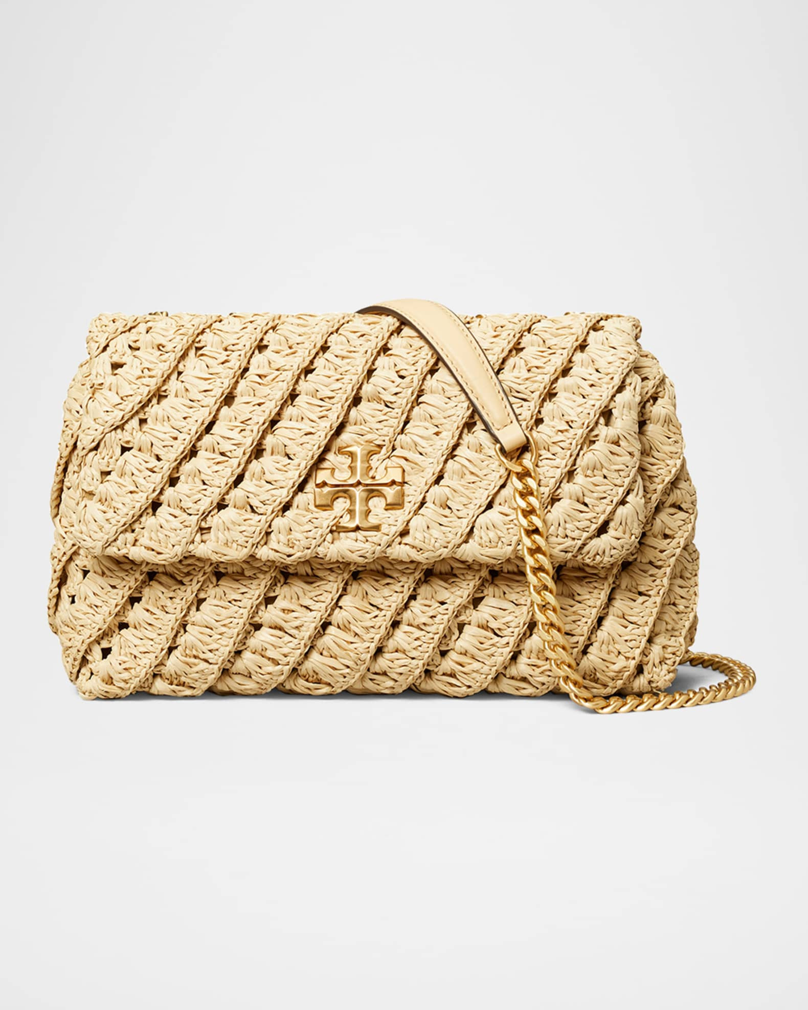 Kira Small Woven Convertible Shoulder Bag | Neiman Marcus