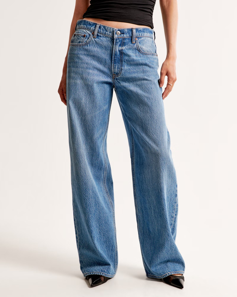Women's Low Rise Ultra Loose Jean | Women's Bottoms | Abercrombie.com | Abercrombie & Fitch (US)
