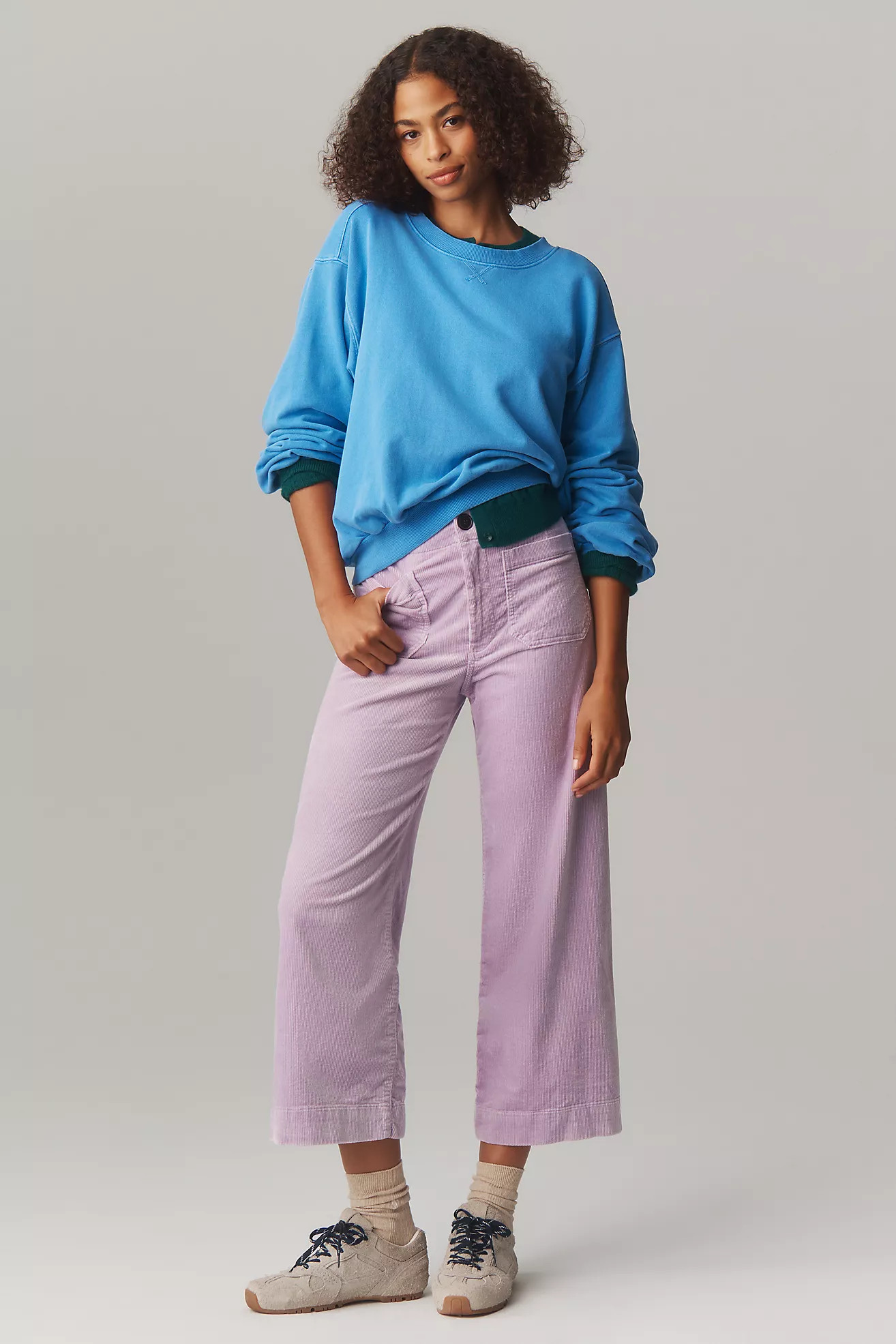 The Colette Corduroy Crop Wide-Leg Pants by Maeve | Anthropologie (US)