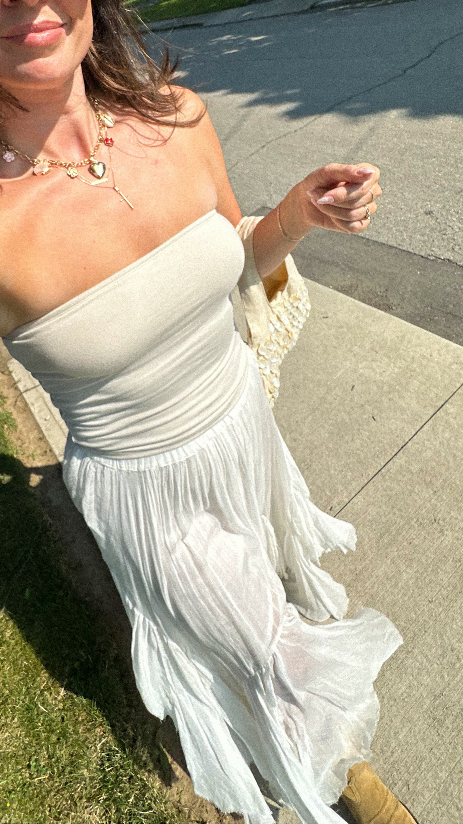 baby shower outfit, summer outfit, baby shower dress, country concert outfit, white dress, boho skirt, white skirt, boho vibes, boho outfit, capsule wardrobe, simple outfit, cowboy boots, coastal cowgirl

#LTKstyletip #LTKcanada #LTKsummer