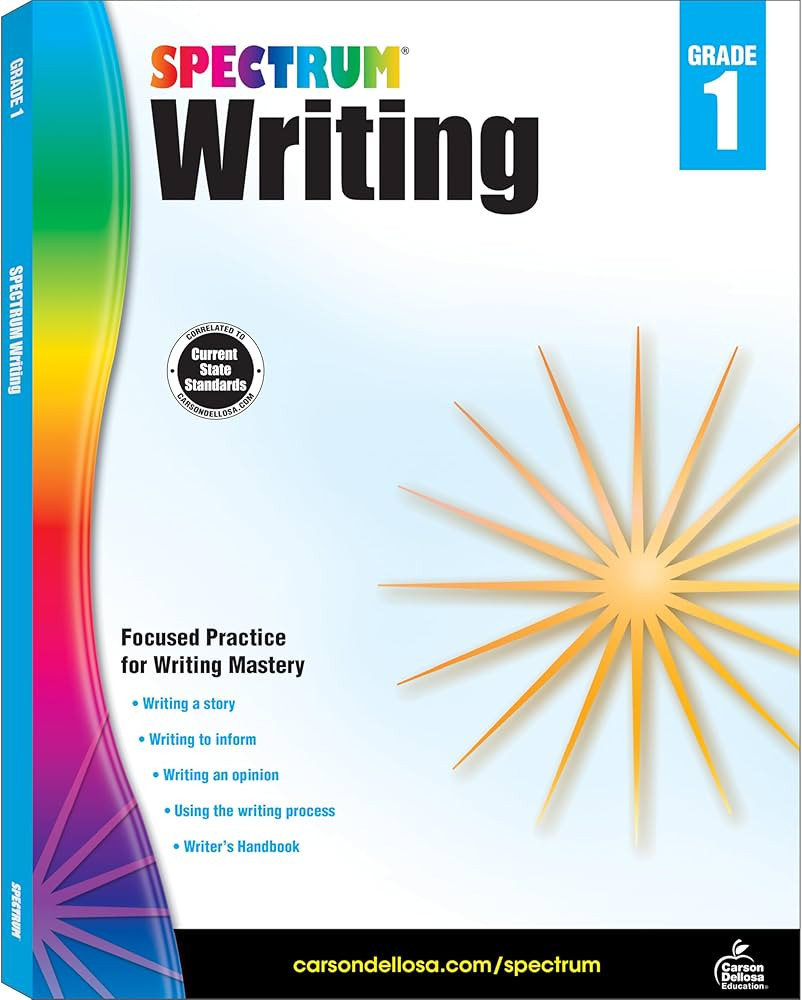 Spectrum Writing 1st Grade Workbooks, Learn to Write a Story, to Inform, an Opinion, Handwriting ... | Amazon (CA)
