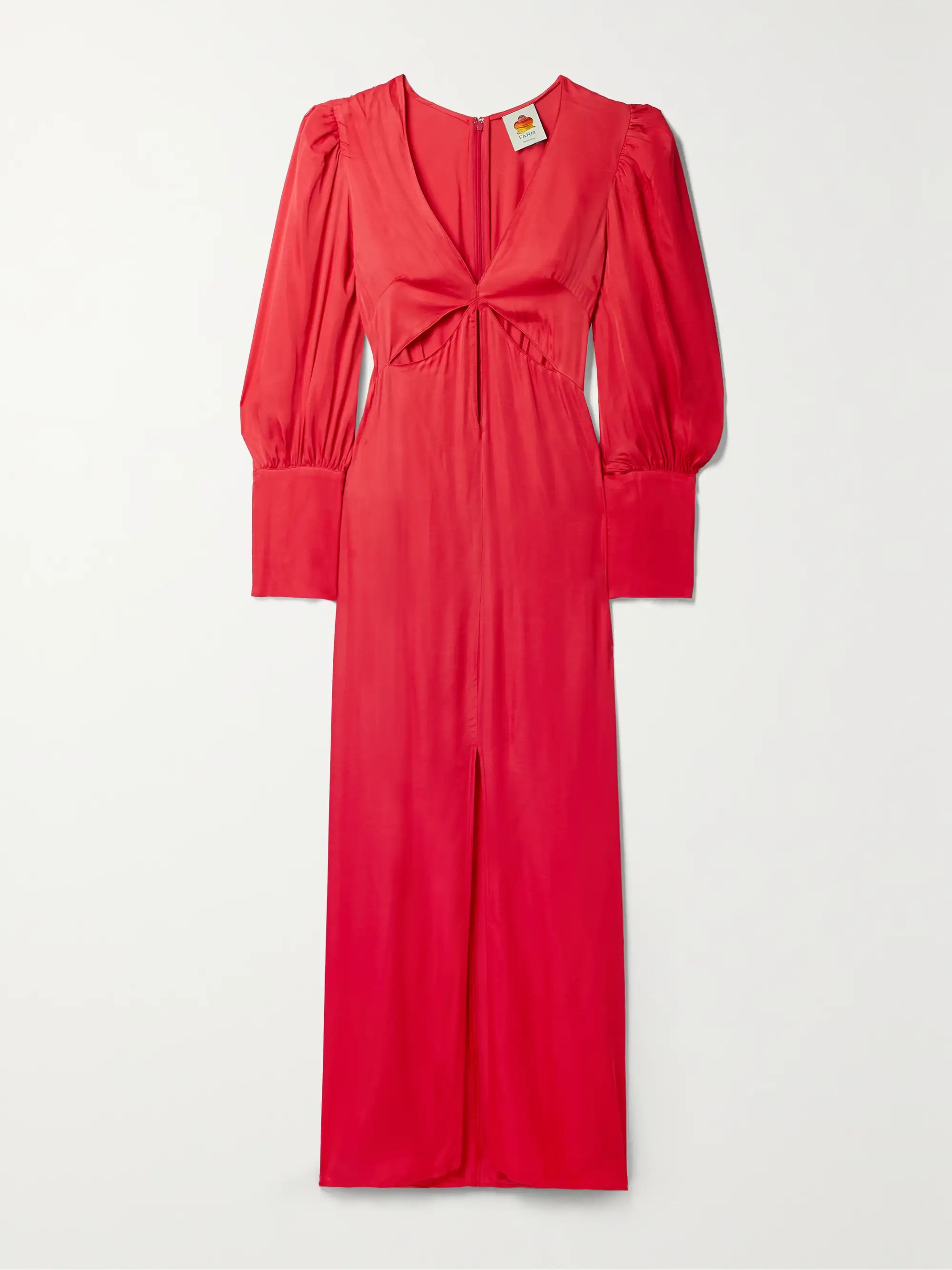 + NET SUSTAIN cutout LENZING ECOVERO sateen maxi dress | NET-A-PORTER (US)