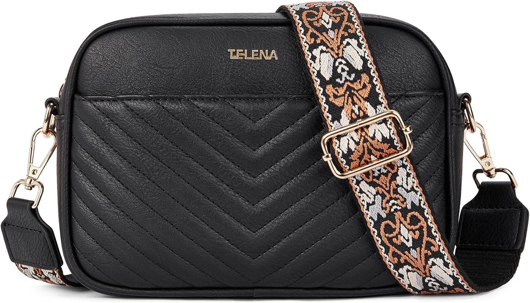 Telena Quilted Crossbody Bags for Women Trendy Small Crossbody Bag Leather Purses Women's Crossbo... | Amazon (US)