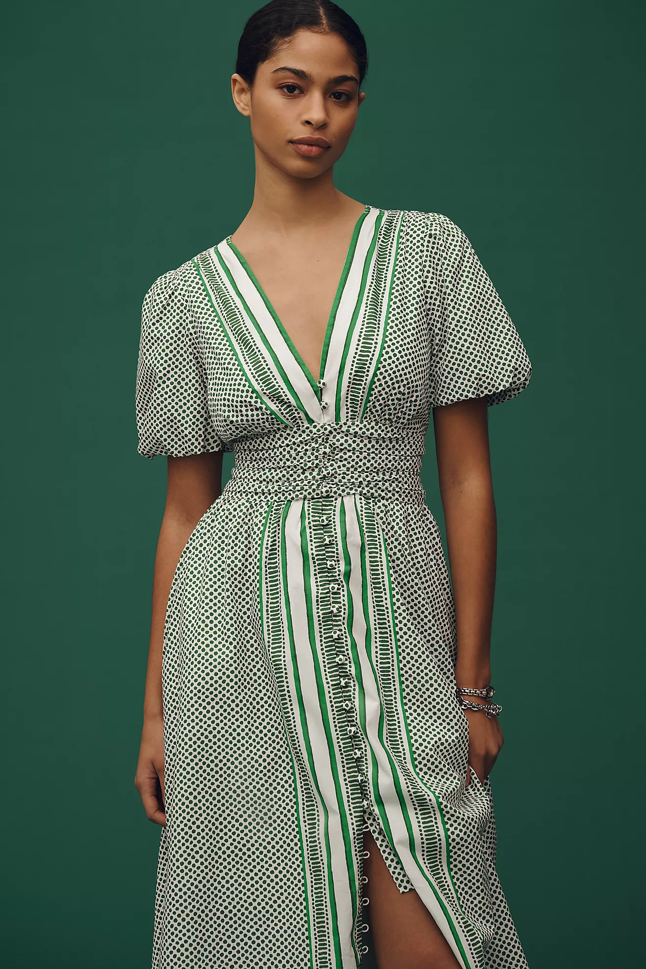 The Katerina Button-Front Dress | Anthropologie (US)