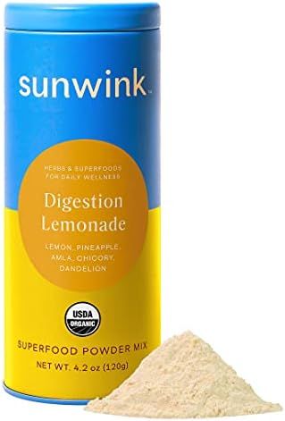 Sunwink Digestion Lemonade - Organic Superfood Powder for Gut Health & Digestion Support with Aml... | Amazon (US)