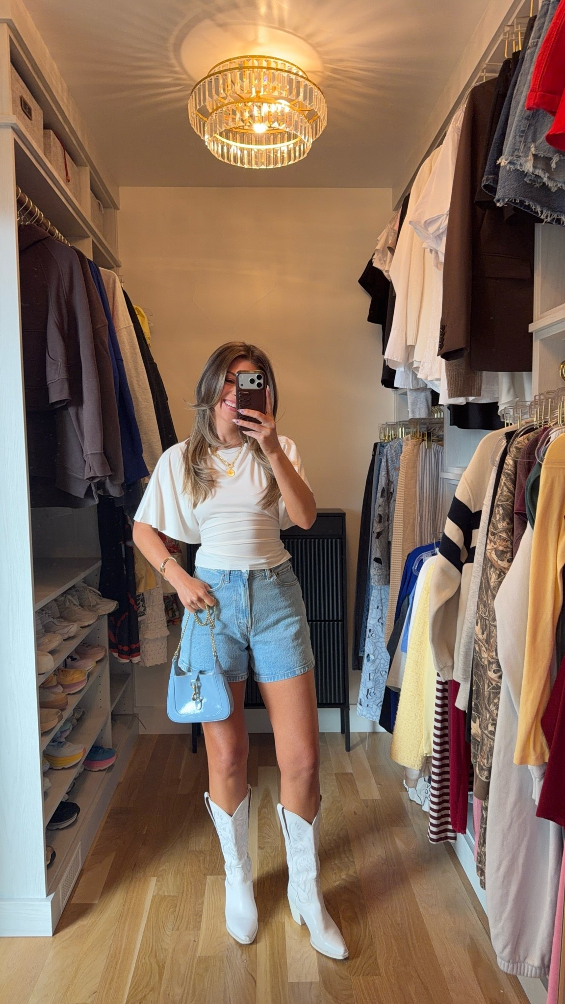 Abercrombie denim dad shorts and white cowgirl boots!

Wearing my usual small tops. 
25 in shorts. 

Casual everyday
Denim shorts
Summer looks
Pleated shorts
Workwear
Brunch
Shopping
Sight seeing
Vacation

#LTKxAbercrombie #LTKgrwm #LTKootd
