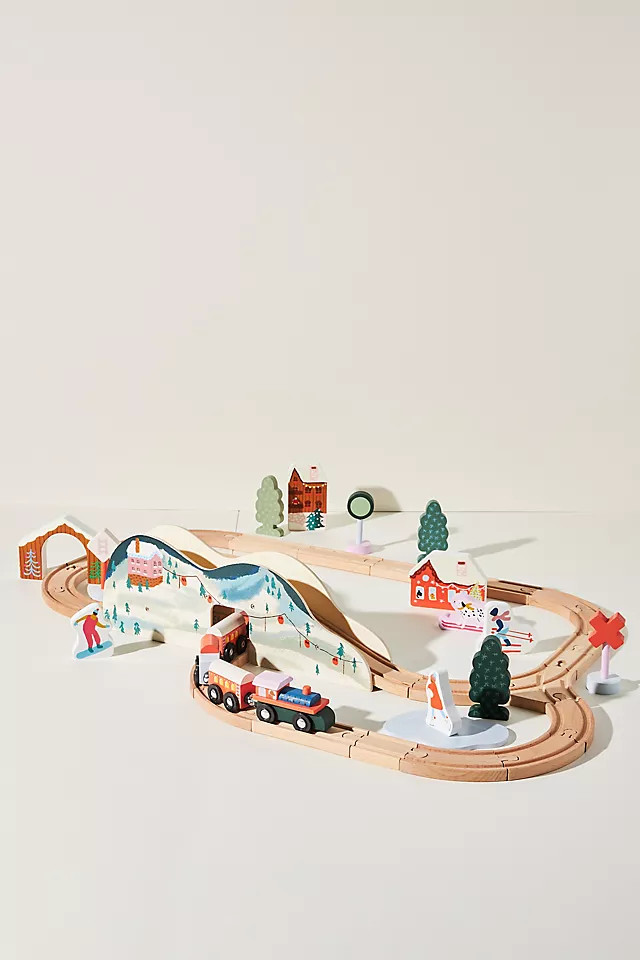 Alpine Express Wooden Train Set | Anthropologie (US)