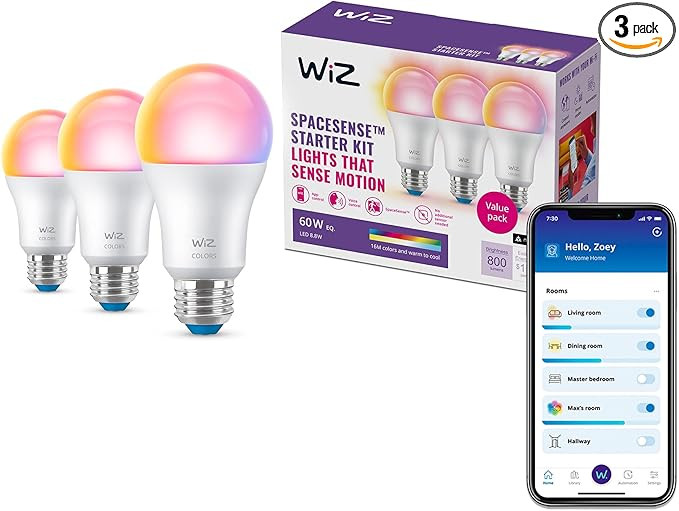 WiZ Connected Smart Light Bulbs, Sunset to Sunrise Automation + Motion Detection + Control with V... | Amazon (US)