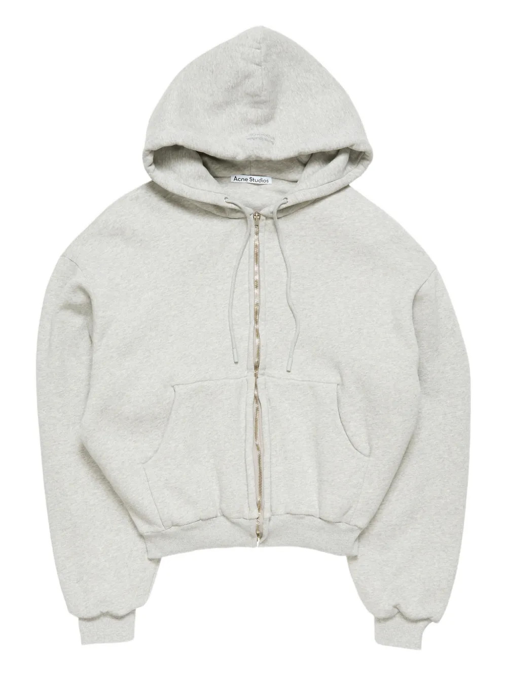 Acne Studios zip-up Hoodie | Grey | FARFETCH | Farfetch Global