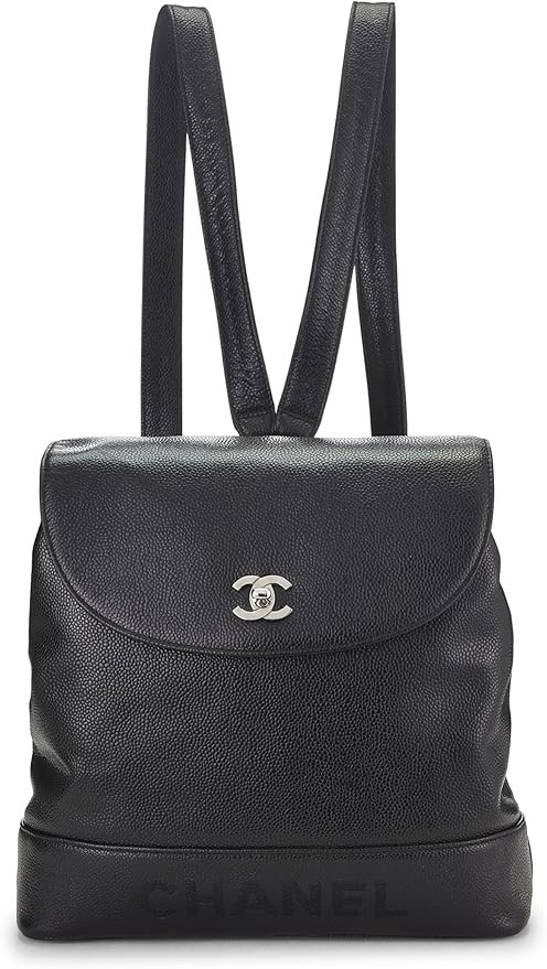 Amazon.com: Chanel, Pre-Loved Black Caviar 'CC' Backpack, Black : Luxury Stores | Amazon (US)