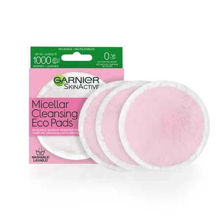 Garnier Skinactive Micellar Cleansing Eco Pads Reusable 3 Ultra-Soft Microfiber Pads 1 Count (Packaging May Vary) | Walmart (US)