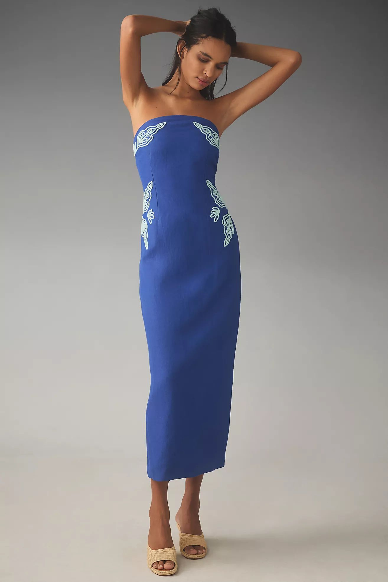 Significant Other Strapless Midi Dress | Anthropologie (US)