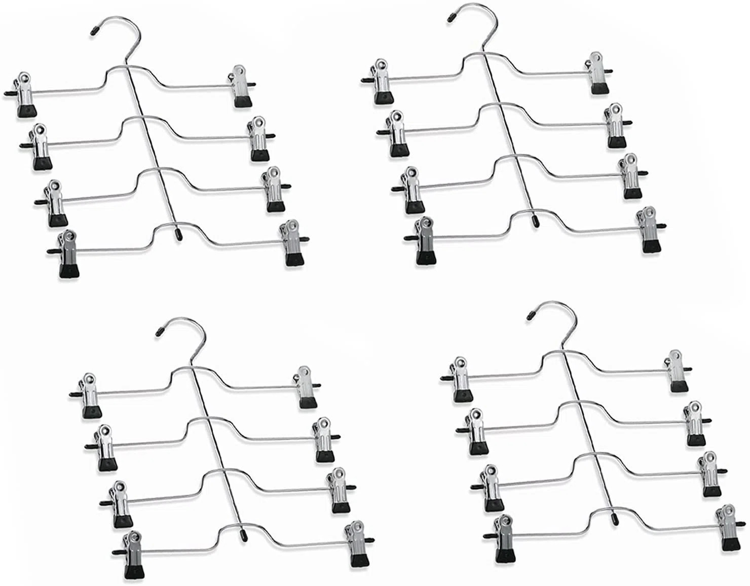 Miceli Metal Non-Slip Multi-Layer Hanger (Set of 4) | Wayfair North America