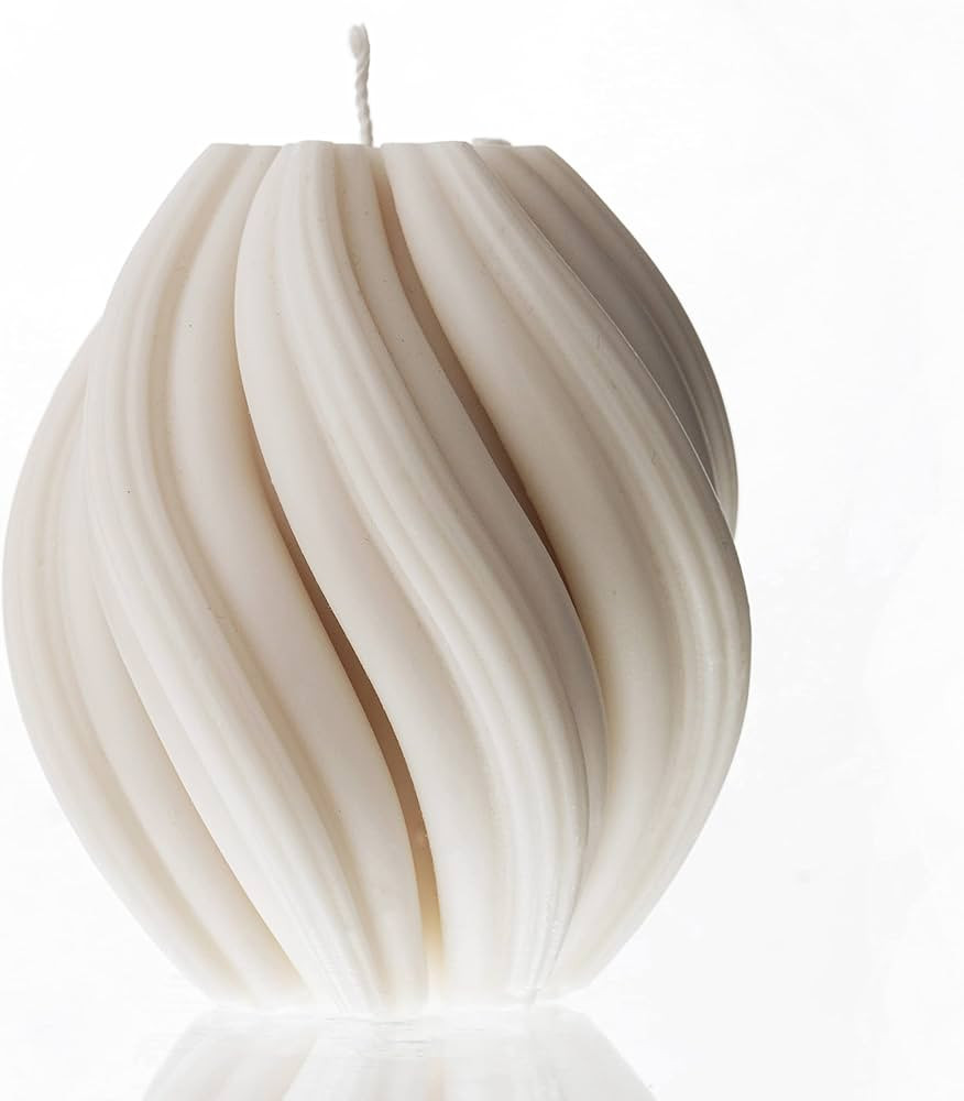 LAWA Swirl Candle - Scented Soy Wax Twirl Candle Elegant Aesthetic Candle Housewarming Gift Home ... | Amazon (US)