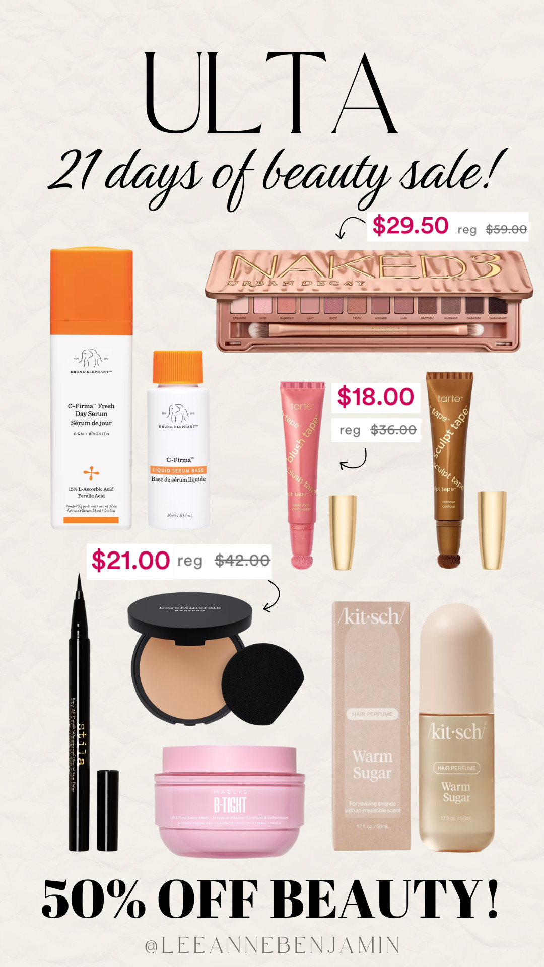 50% off beauty at Ulta! Rounding up the best 50% off finds from todays release!  

 #LTKSaleAlert #LTKBeauty #LTKTravel