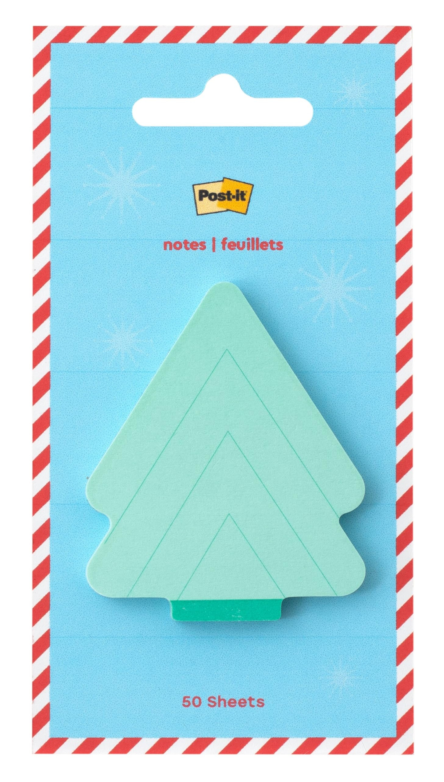 Post-it Jingle Sticky Notes, Christmas Tree Design, 2 in. x 2.5 in., 1 Holiday Tree-Shaped Christ... | Amazon (US)