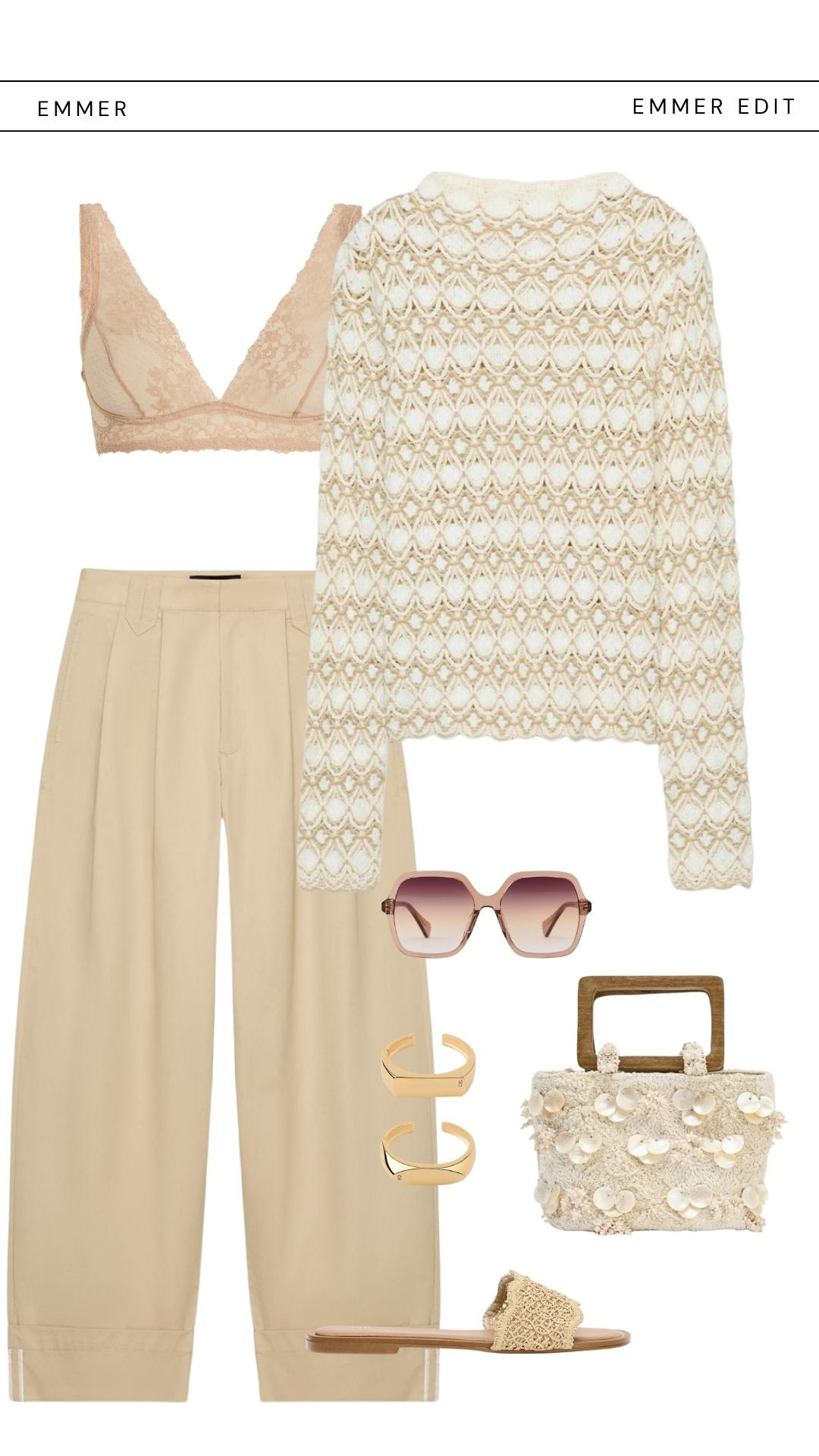 Spring outfit idea. The crochet detail top is gorgeous! 

 #LTKootd #LTKSeasonal