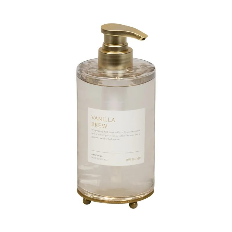 DW Home Vanilla Brew Liquid Hand Soap, Coffee & Vanilla Fragrance, Refillable Glass Bottle Pump, ... | Amazon (US)