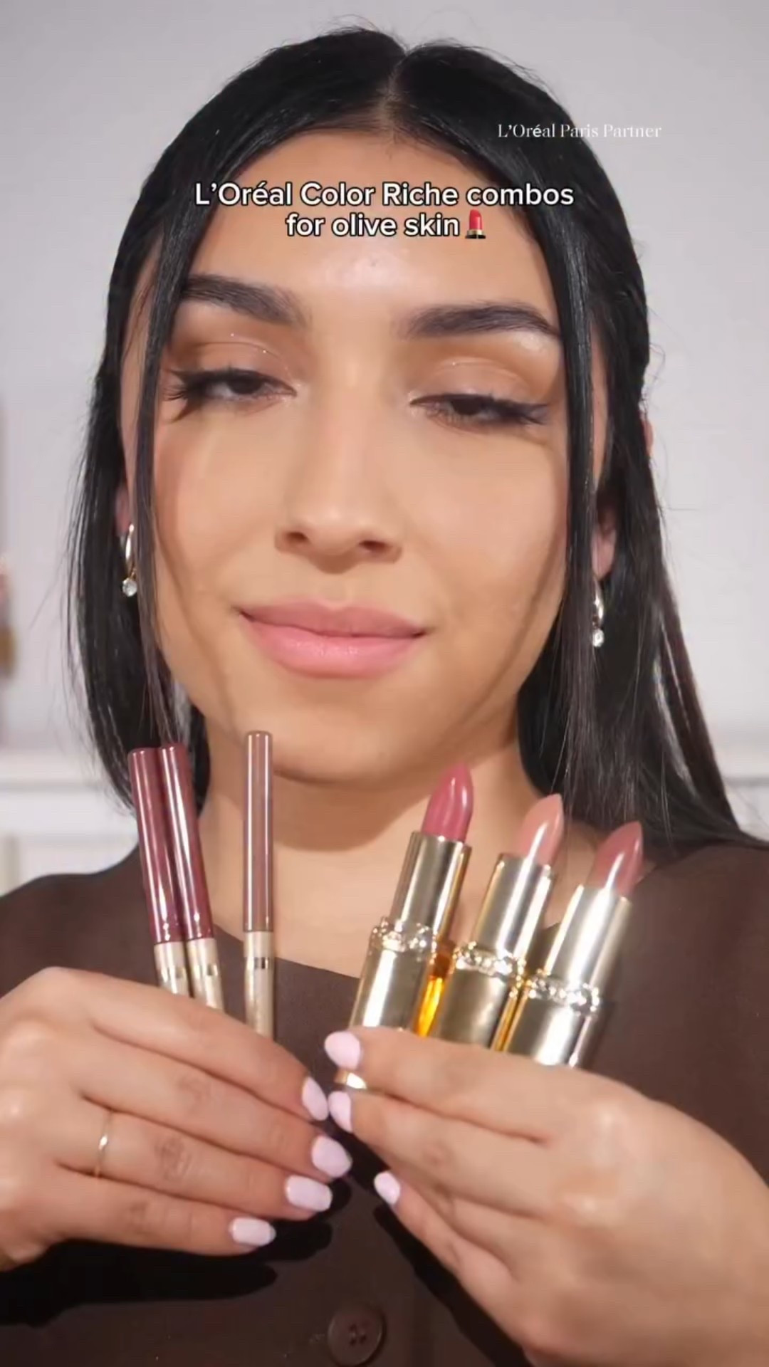 Found my perfect Colour Riche pair with @lorealparis 💋 All combos are creamy, pigmented, and made for olive tones, but my favorite has to be the warm nude Toffee To Be + Worth It. What’s yours? #LOrealParis #ColourRiche #LOrealPartner