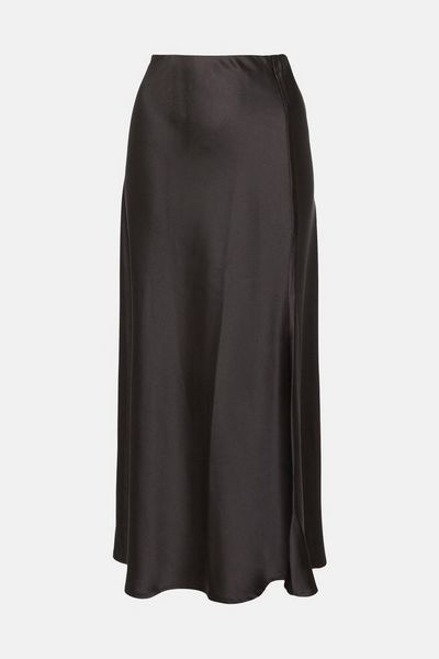Bias Cut Satin Midi Skirt | Debenhams UK
