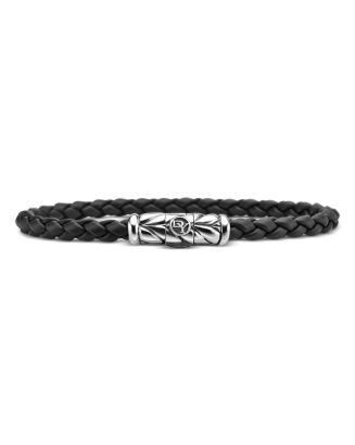 David Yurman Men's Chevron Woven Rubber Bracelet in Black, 6mm  | Bloomingdale's Jewelry & Access... | Bloomingdale's (US)