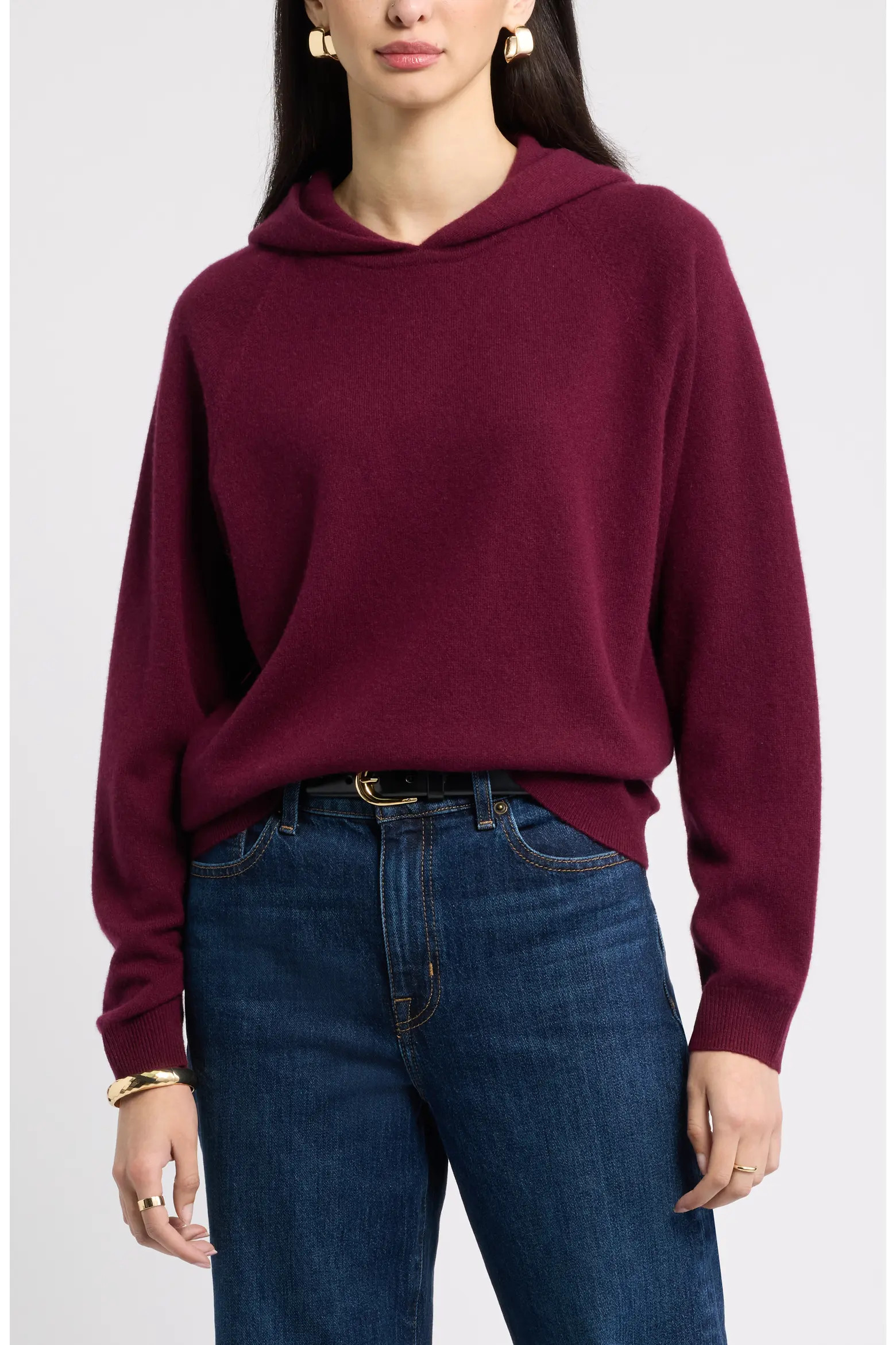 Nordstrom Cashmere Sweater Hoodie (Women) | Nordstrom | Nordstrom