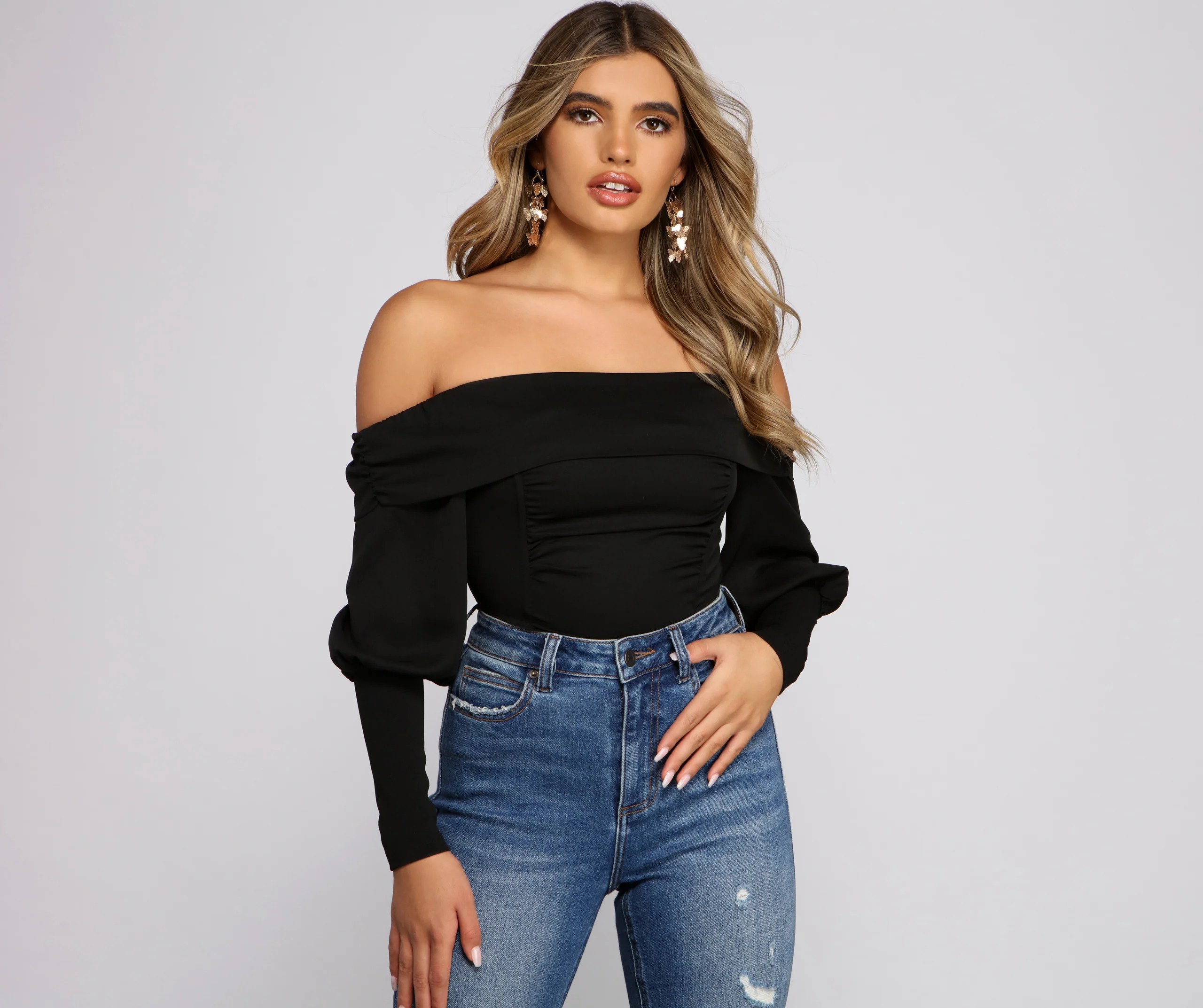 Chic Beauty Off-The-Shoulder Corset Top | Windsor Stores