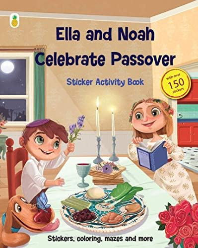Passover Activity Book with Sticker Activities: Ella and Noah Celebrate Passover (150+ Stickers w... | Amazon (US)