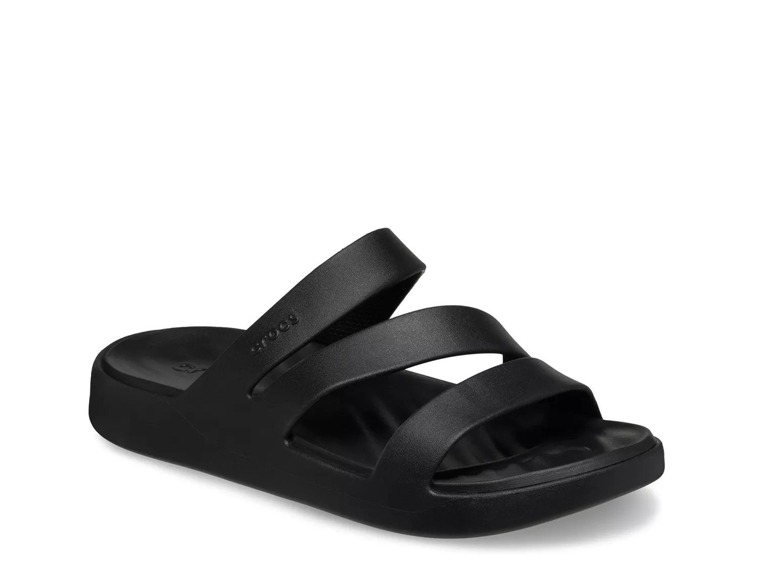 Crocs Getaway Strappy Sandal | Women's | Black | Size 6 | Sandals | Athletic | DSW