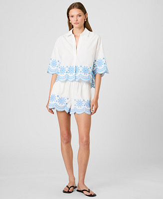 French Connection Women's Cotton Pull-On Shorts - Macy's | Macy's
