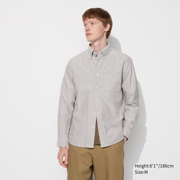 Oxford Slim-Fit Long-Sleeve Shirt | UNIQLO (US)