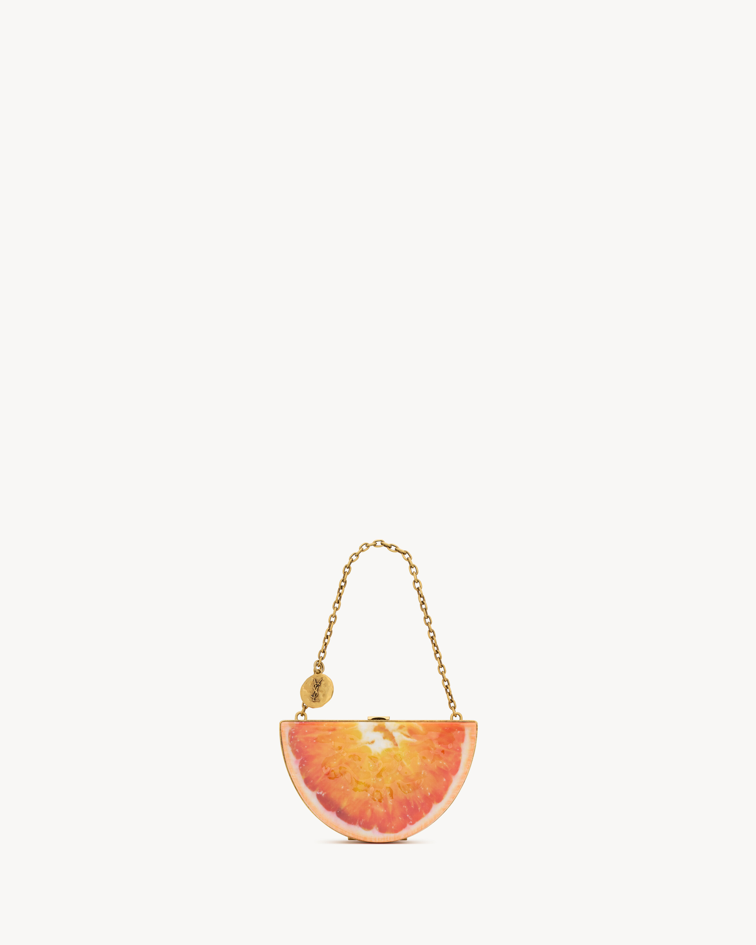 EVENING mini orange clutch in resin | Saint Laurent Inc. (Global)