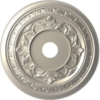 22 in. O. D x 3-1/2 in. ID x 1 in. P Baltimore Thermoformed PVC Ceiling Medallion Fits Canopies up to 7-3/4 in. | The Home Depot