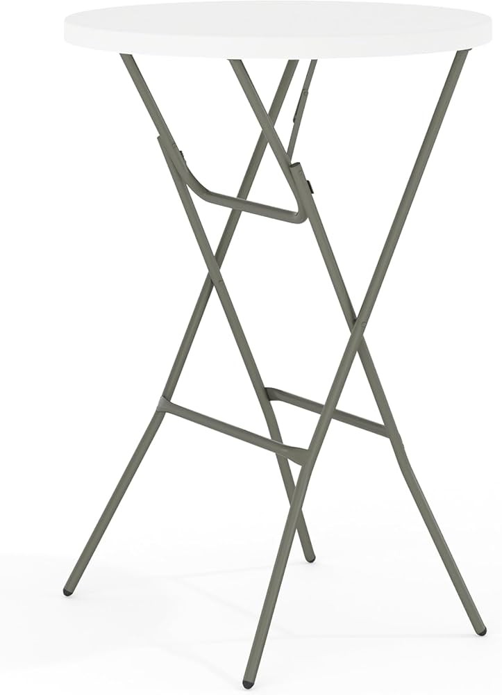 Flash Furniture Elon 32' Round Folding Bar Height Table for Parties and Commercial Events, Indoor... | Amazon (US)