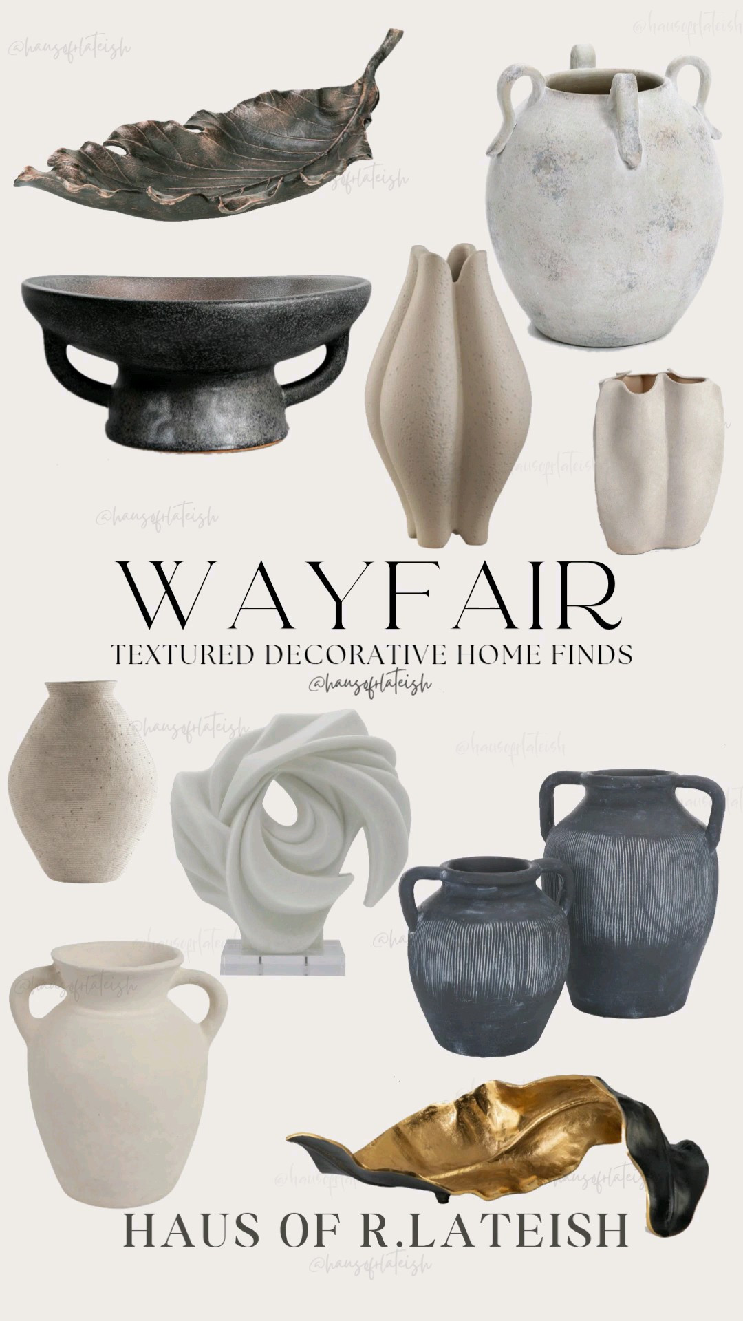 Organic Modern, Sculptural, Earthy, and timeless. These textured decorative pieces from Wayfair are the perfect finishing touch to elevate any space in your home. #WayfairFinds #HomeDecor #InteriorDesign #HomeStyling #TexturedVases #VaseStyling #ShelfStyling #TableDecor #InteriorStyling #Decorating #AffordableHomeDecor #NeutralDecor #OrganicModern

#LTKHome #LTKSaleAlert
