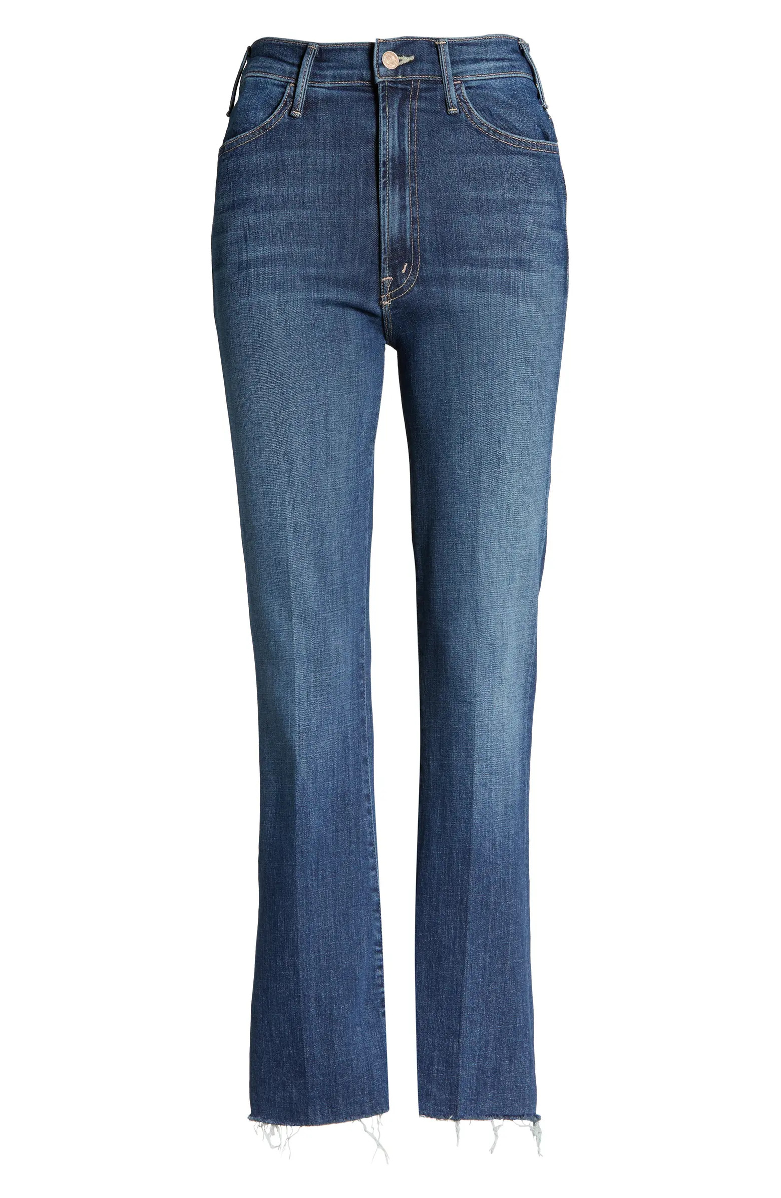 The Hustler Frayed Ankle Jeans | Nordstrom