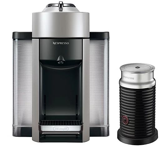 DeLonghi Nespresso Vertuo Coffee Espresso Machine w/ Frother - QVC.com | QVC