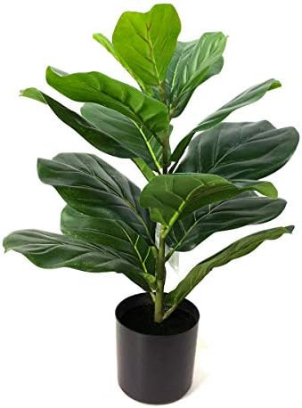 BESAMENATURE 22" Artificial Mini Fiddle Leaf Fig Tree, Faux Tree Used for Home Office Decoration | Amazon (US)